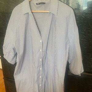 Striped Button-Up Shirt or Shirt Dress